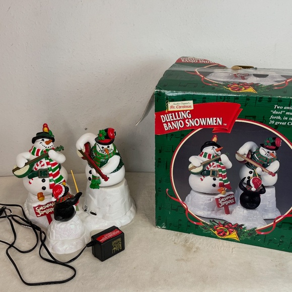 Mr. Christmas Other - Mr. Christmas Dueling Banjo Snowmen Plays 20 Christmas Carols Working